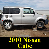 2010 Nissan Cube in junkyard