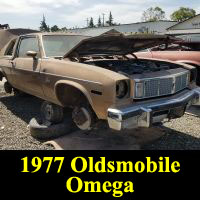 Junkyard 1977 Oldsmobile Omega Brougham Coupe
