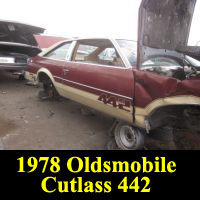 Junkyard 1978 Oldsmobile Cutlass 442