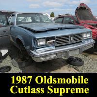 Junkyard 1987 Oldsmobile Cutlass Supreme