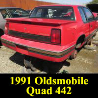 Junkyard 1991 Oldsmobile Cutlass Calais Quad 442