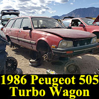 Junkyard 1986 Peugeot 505 Turbo Wagon