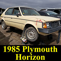 Junkyard 1985 Plymouth Horizon