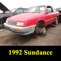 Junkyard 1992 Plymouth Sundance