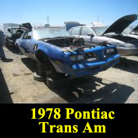 Junkyard 1978 Pontiac Firebird Trans Am