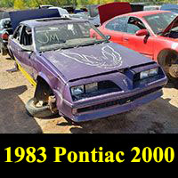Junkyard 1983 Pontiac 2000