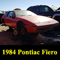 Junkyard 1984 Pontiac Fiero 2M4