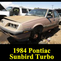 Junkyard 1984 Pontiac Sunbird Turbo