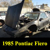 Junkyard 1985 Pontiac Fiero 2M4