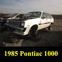 Junkyard 1985 Pontiac 1000