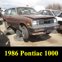 Junkyard 1986 Pontiac 1000