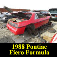 Junkyard 1988 Pontiac Fiero Formula