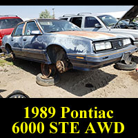 Junkyard 1989 Pontiac 6000 STE AWD