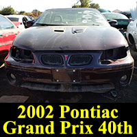 Junkyard 2002 Pontiac Grand Prix 40th Anniversary Edition