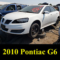 2010 Pontiac G6 in junkyard