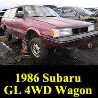 Junkyard 1986 Subaru GL 4WD Wagon