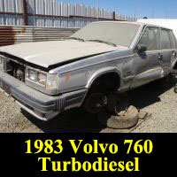 Junkyard 1983 Volvo 760 GLE Turbodiesel