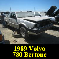 Junkyard 1989 Volvo 780 Bertone Coupe