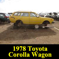 Junkyard 1978 Toyota Corolla wagon