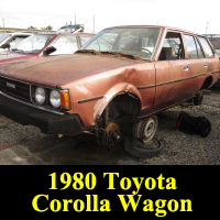 Junkyard 1980 Toyota Corolla Wagon