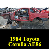 Junkyard 1984 Toyota Corolla Sport SR5