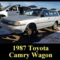Junkyard 1987 Toyota Camry wagon
