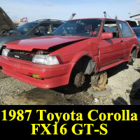 Junkyard 1987 Toyota Corolla FX16 GT-S