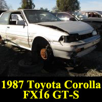 Junkyard 1987 Toyota Corolla FX16 GT-S