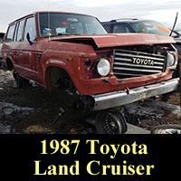 Junkyed 1987 Toyota Land Cruiser