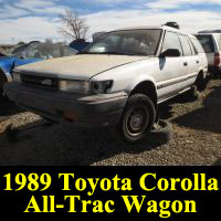 Junkyard 1989 Toyota Corolla All-Trac Wagon