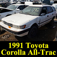 Junkyard 1991 Toyota Corolla All-Trac Wagon