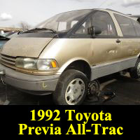 Junkyard 1992 Toyota Previa All-trac