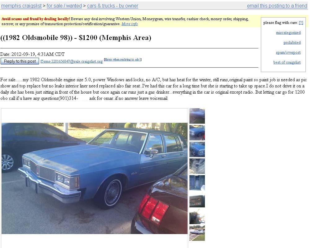 Project Car Hell Kings Of Rap Edition Chuck D S Olds 98 Or Sir Mix