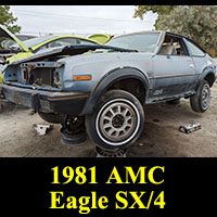 1983 AMC Eagle SX/4 in junkyard
