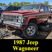 1987 Jeep Wagoneer Limited in junkyard