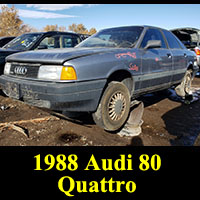 Junkyard 1988 Audi 80 Quattro