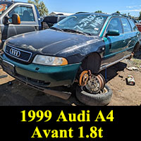 1999 Audi A4 Avant in junkyard