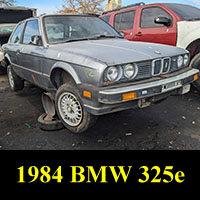 Junkyard 1984 BMW E30