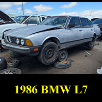 Junkyard 1986 BMW L7