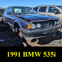 Junked 1991 BMW E34