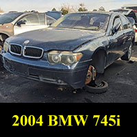 Junked 2004 BMW 745i