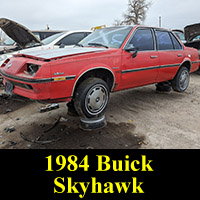 Junkyard 1984 Buick Skyhawk sedan