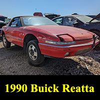 1990 Buick Reatta in junkyard