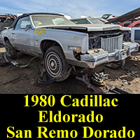 Junkyard 1980 Cadillac Eldorado San Remo Dorado