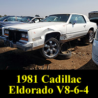 Junkyard 1981 Cadillac Eldorado V8-6-4