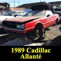 Junkyard 1989 Cadillac Allante