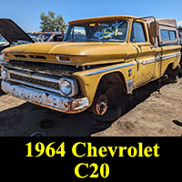 1964 Chevrolet C20 Fleetside in junkyard