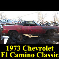 1973 Chevrolet El Camino in junkyard