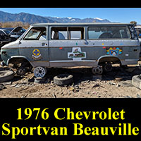 Junked 1976 Chevrolet Sportvan Beauville Van