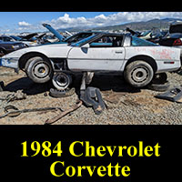 Junked 1984 Chevrolet Corvette